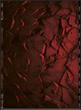 Rabenschwarz Kombi rot - Panel - French Terry B-Ware!